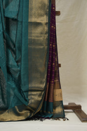 Peacock Green Maheshwari Saree - SRPGMS1031