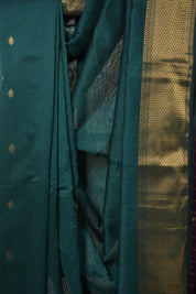 Peacock Green Maheshwari Saree - SRPGMS1031
