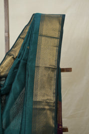 Peacock Green Maheshwari Saree - SRPGMS1031