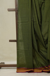 Green Black Mixed Cotton Ilkal Saree - SRGBMCIS938