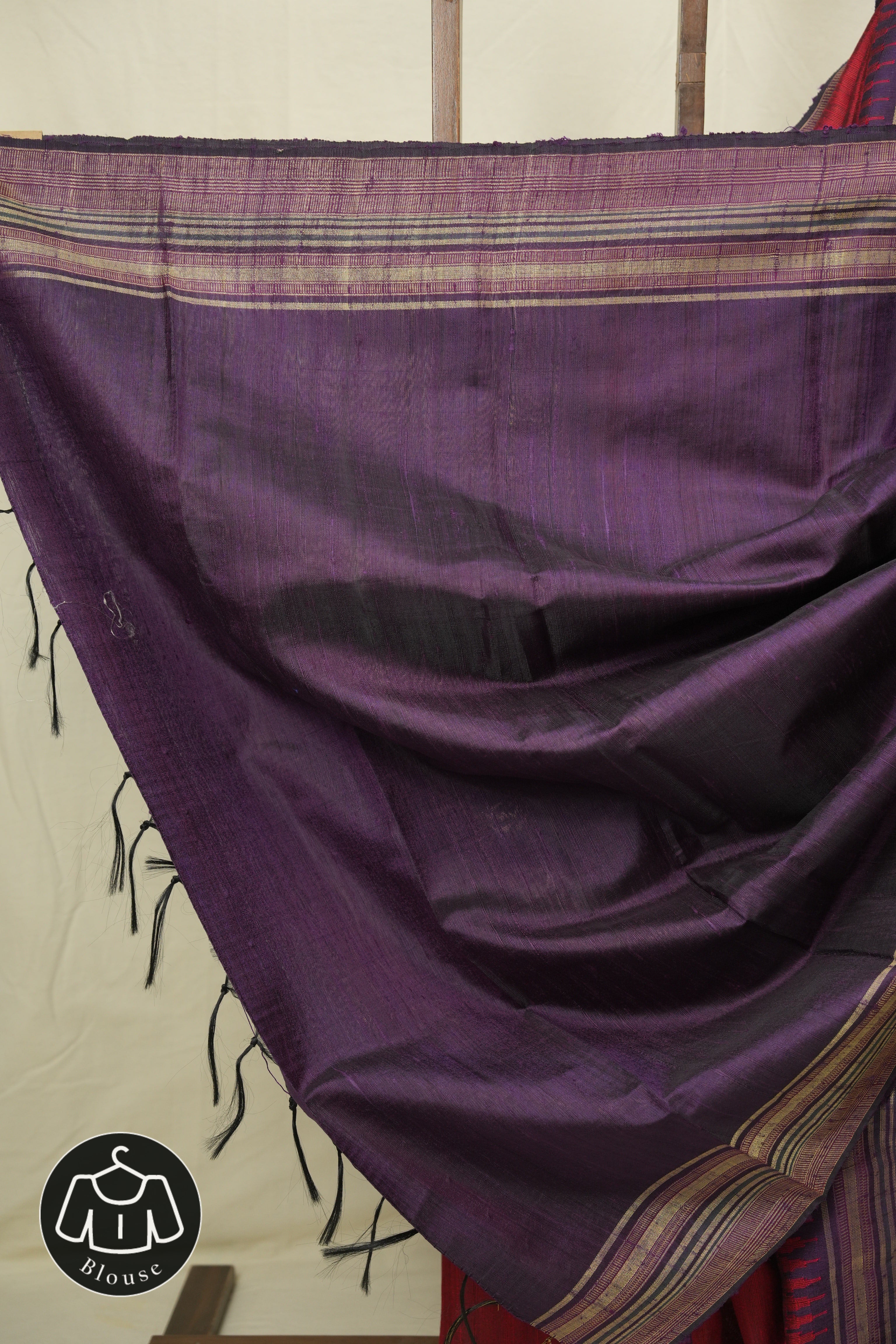Red Raw Silk Saree - SRRRSS1000