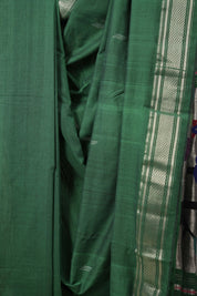 Green Cotton Paithani Saree - SRGCPS630