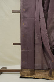 Mauve Maheshwari Saree - SRMMS1030