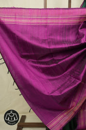 Green Raw Silk Saree - SRGRSS1001