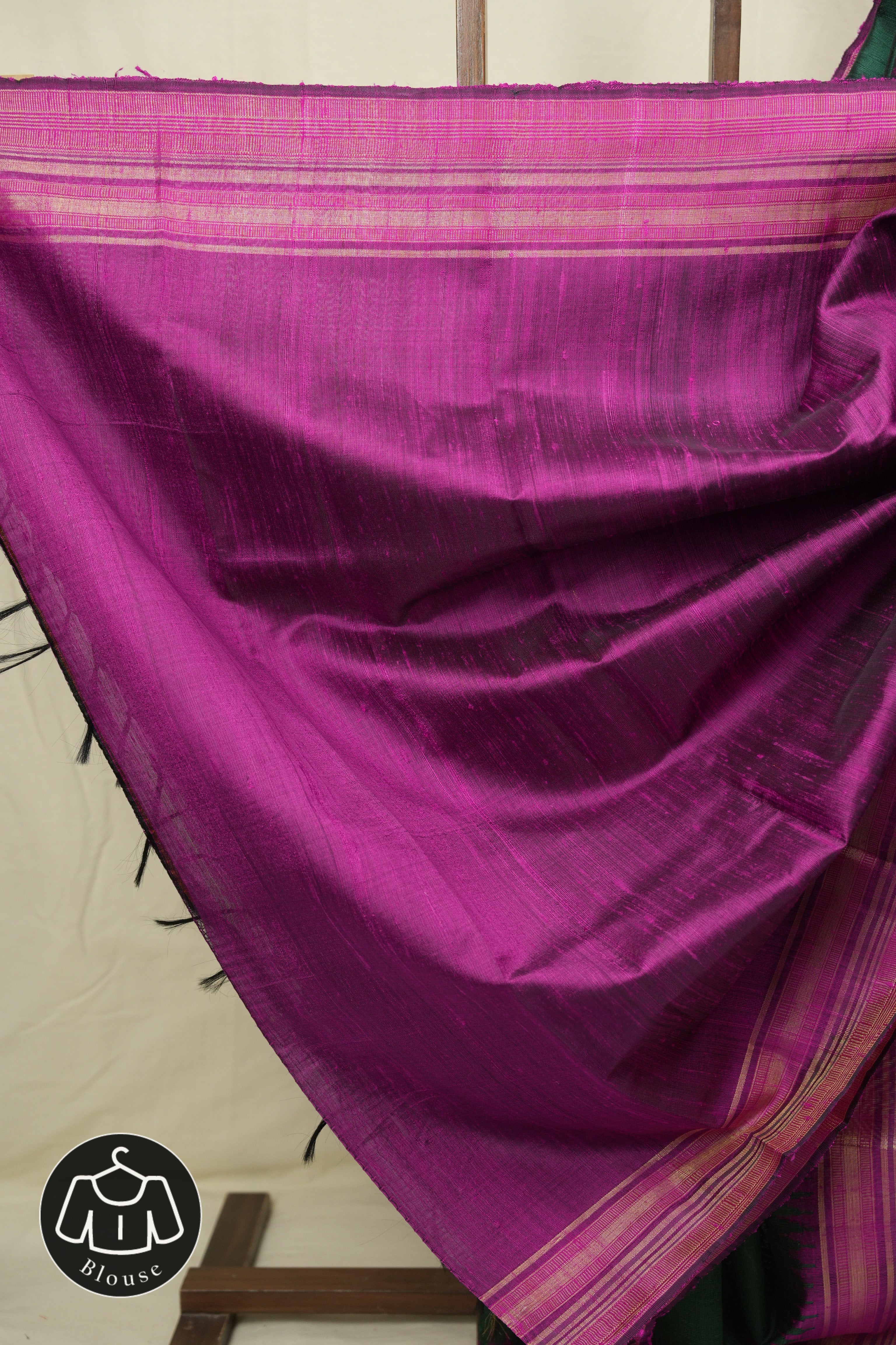 Green Raw Silk Saree - SRGRSS1001