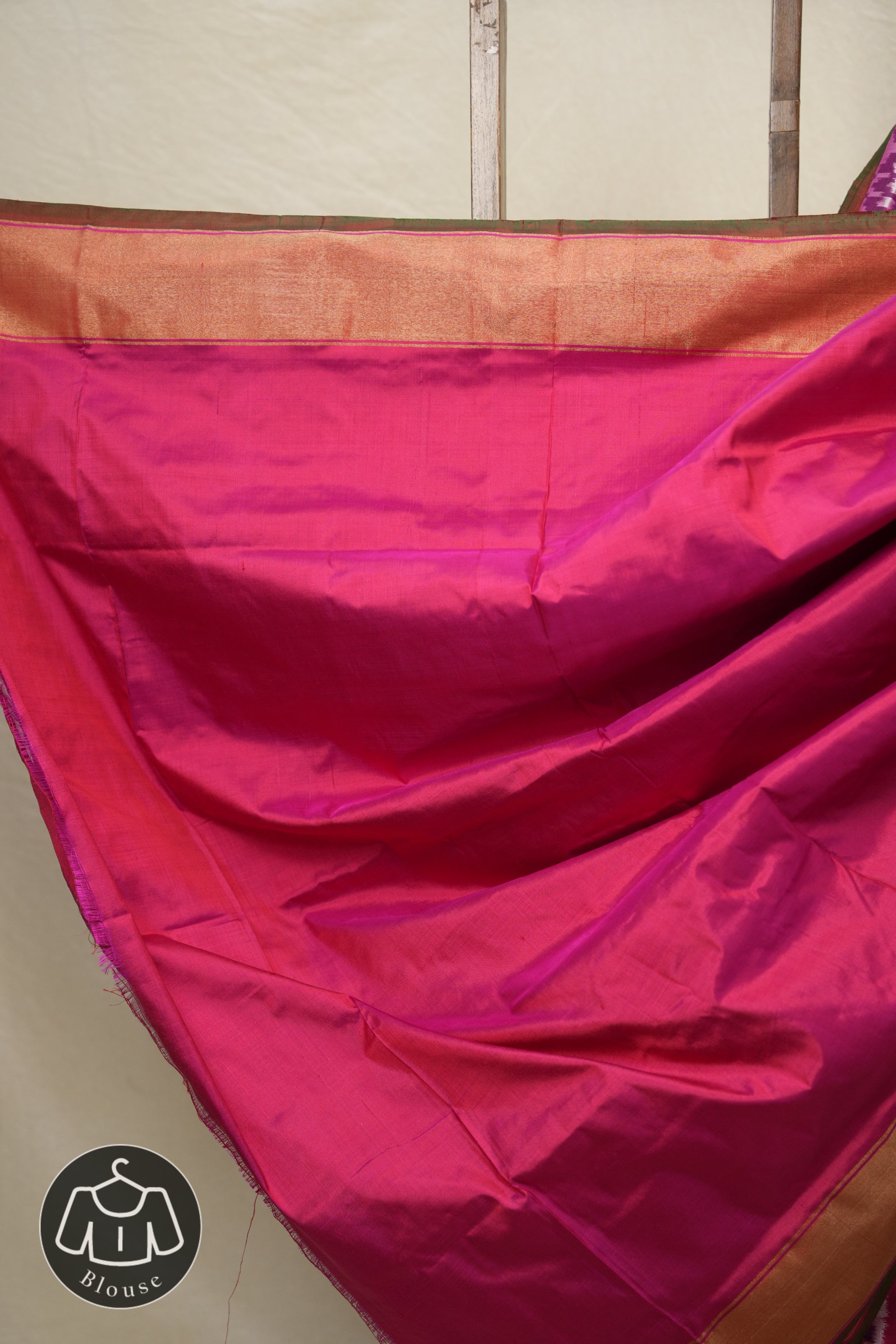 Purple Silver Pochampalli Silk Ikat Saree - SRPSPSIS272