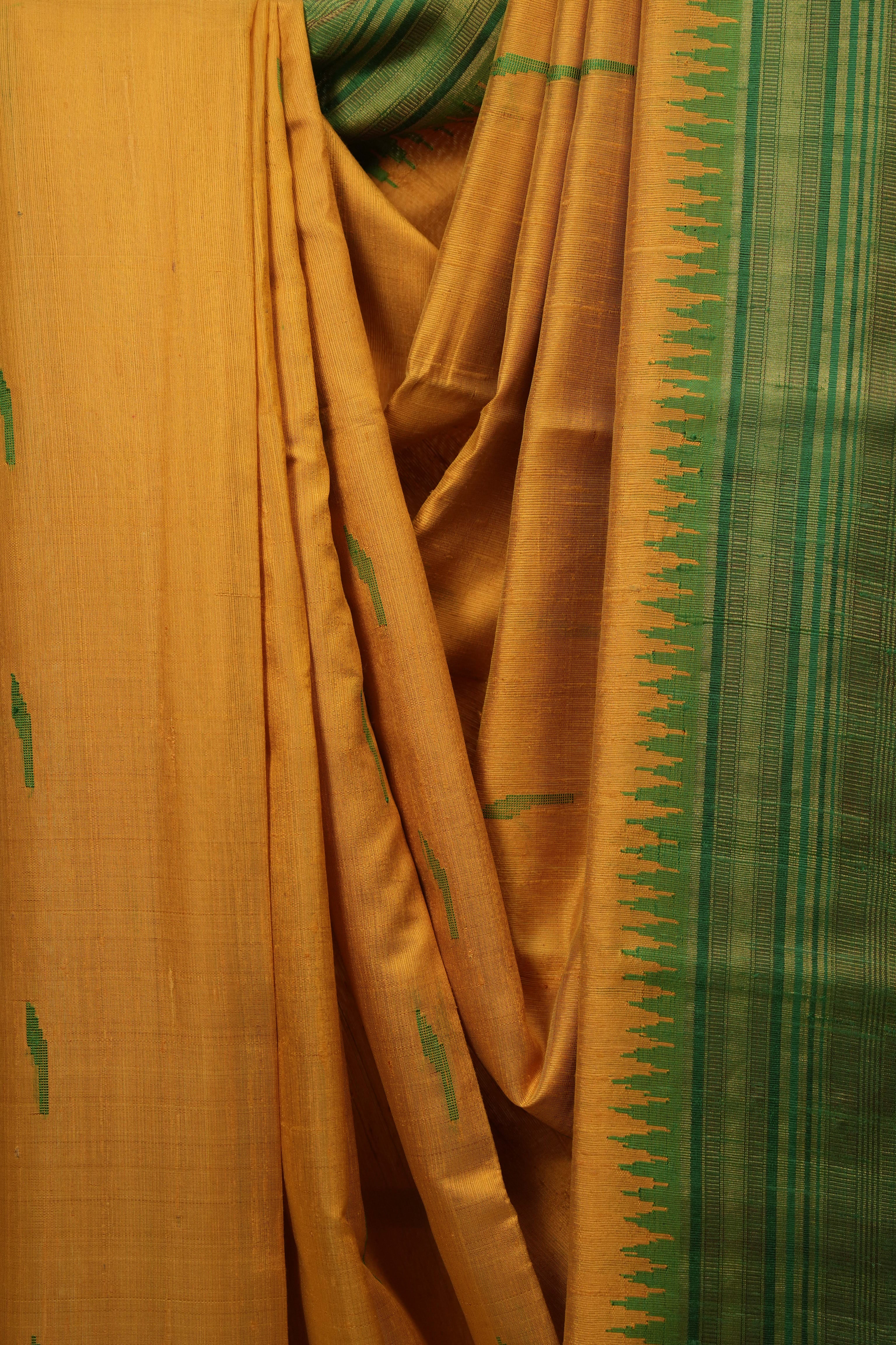 Yellow Raw Silk Saree - SRYRSS998