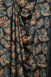 Black Blue HBP Modal Silk Saree - SRBBMSS661