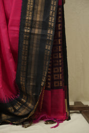 Pink Raw Silk  Saree - SRPRSS1056