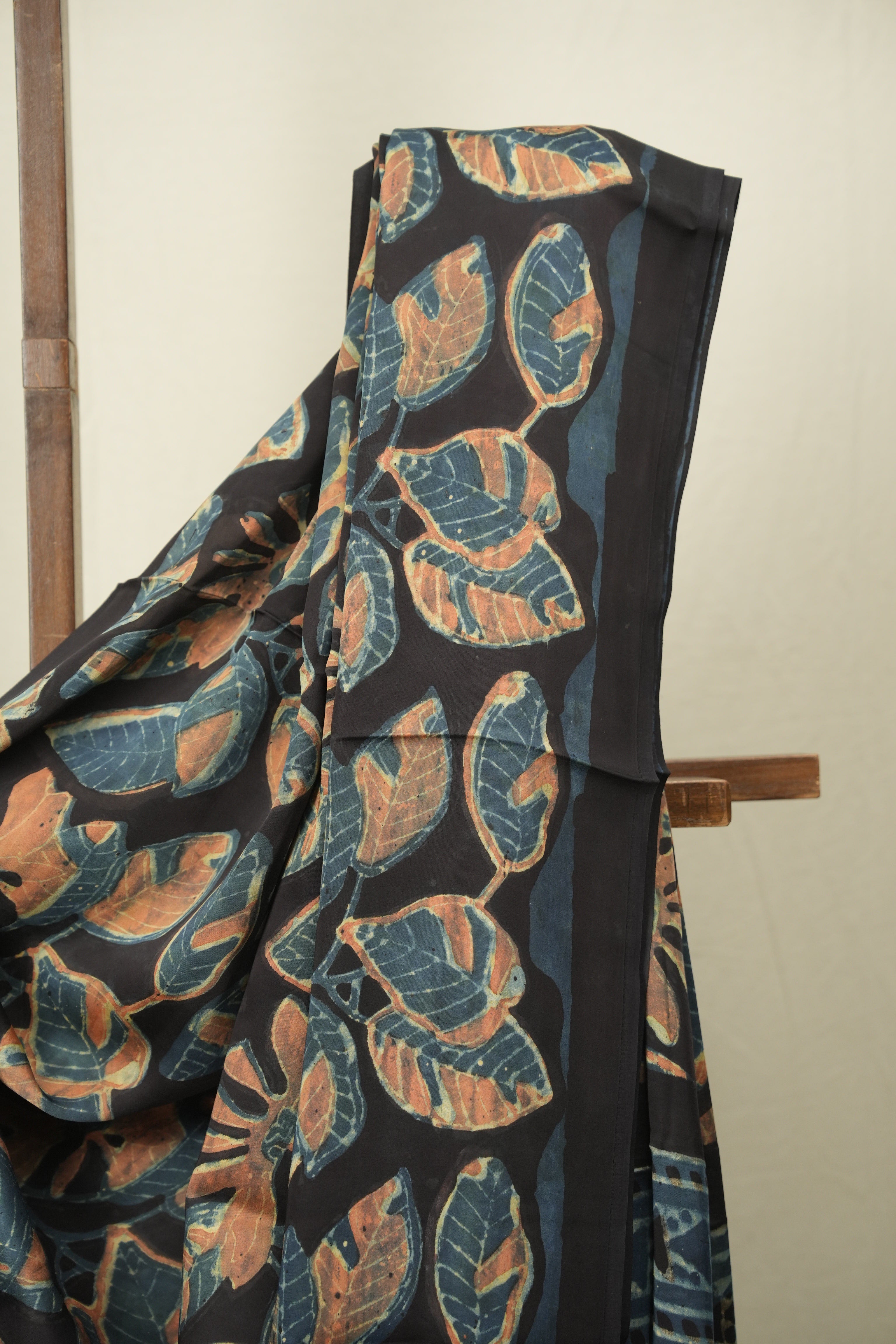 Black Blue HBP Modal Silk Saree - SRBBMSS661