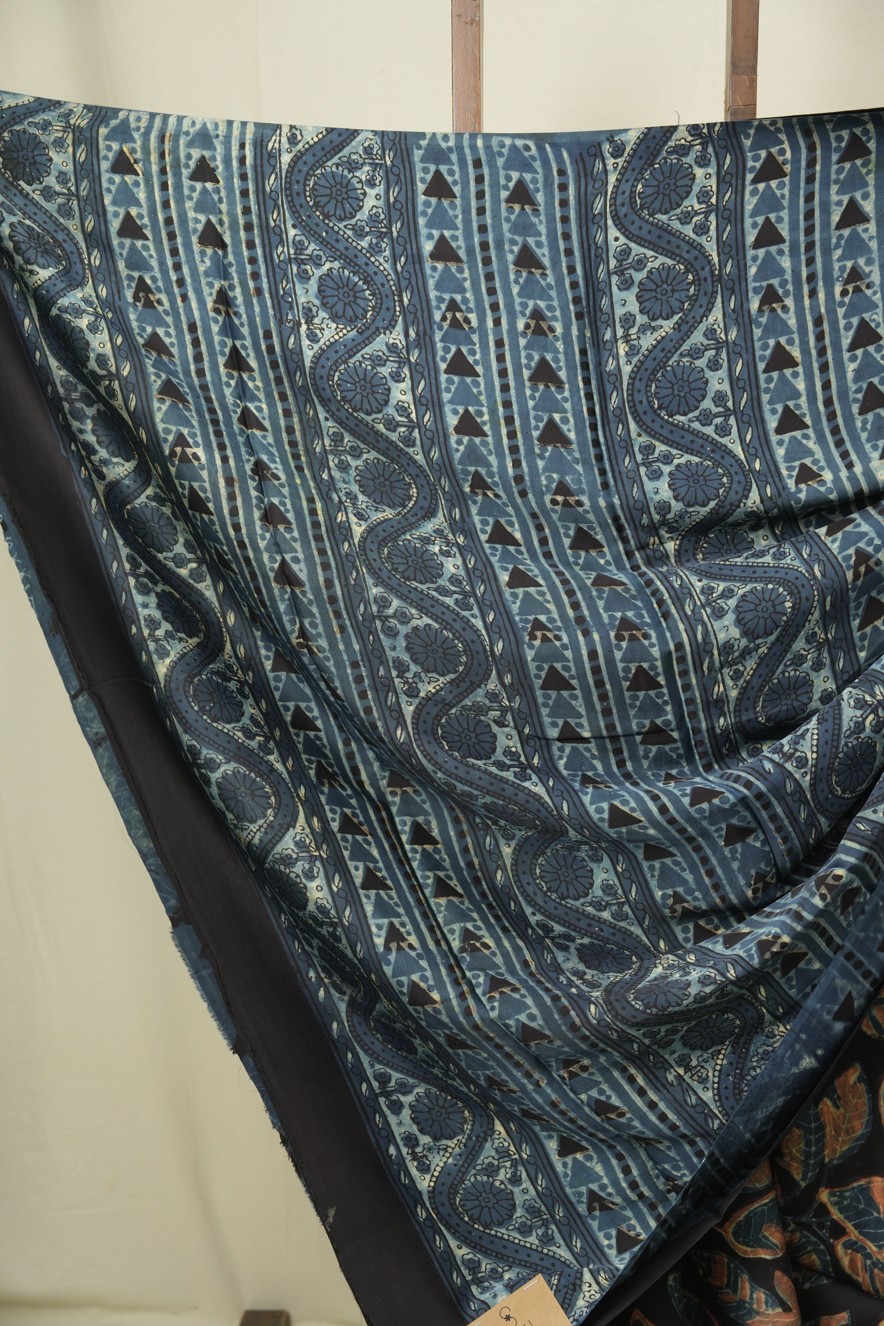 Black Blue HBP Modal Silk Saree - SRBBMSS661