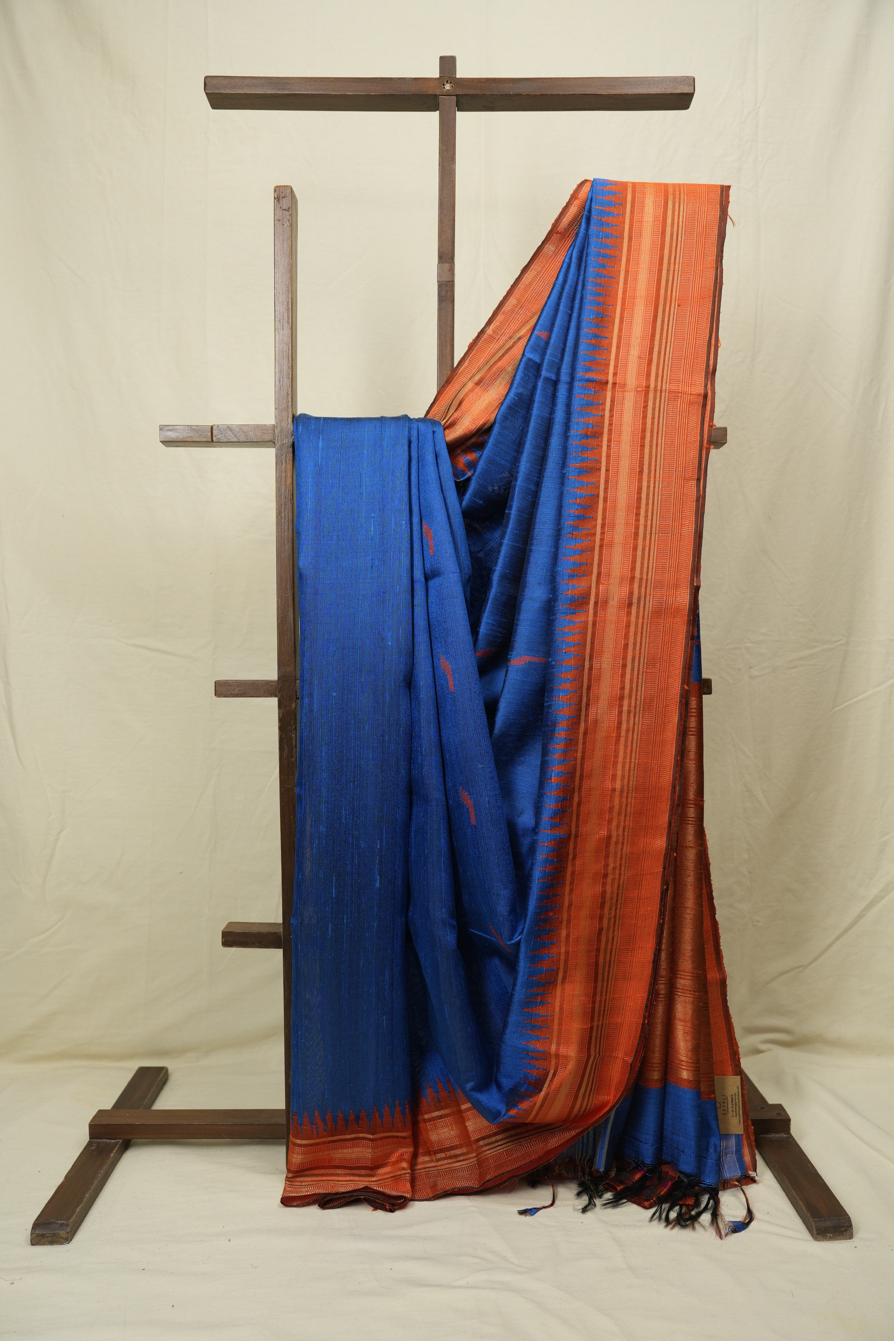 Blue Raw Silk Saree - SRBRSS999