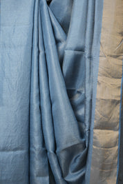 Sky Blue Tussar Silk Saree - SRSBTSS1679