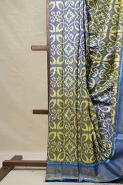 Dual Tone Blue Pochampalli Silk Ikat Saree - SRDTBPSIS269