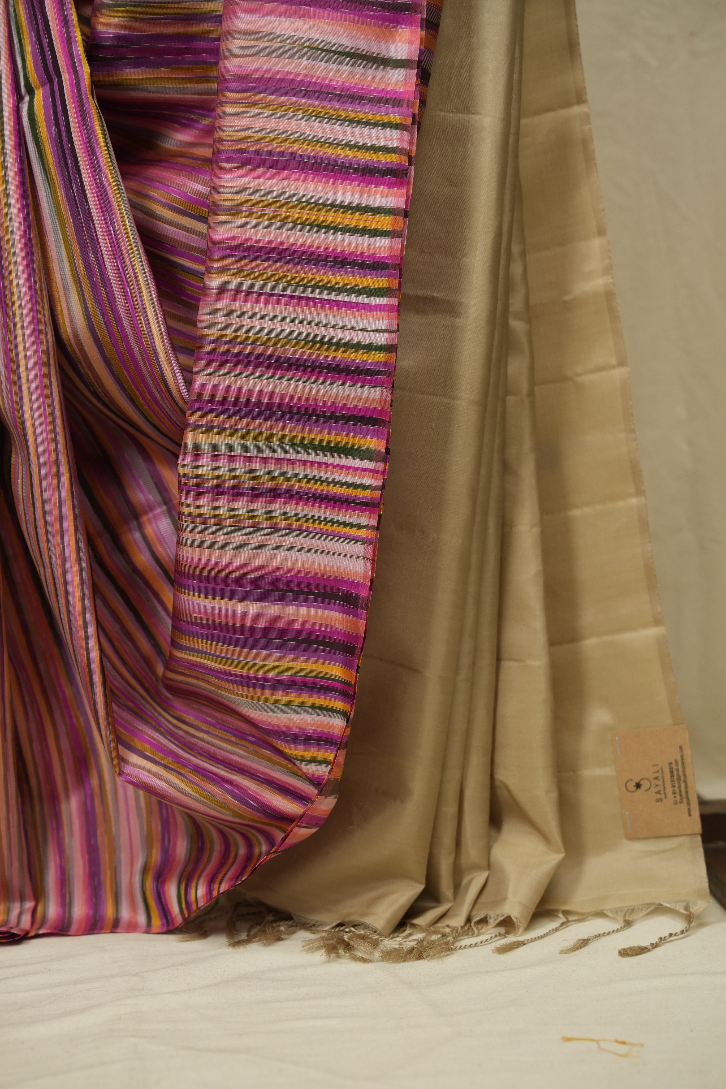 Multicolour Soft Silk Saree - SRMSSS467