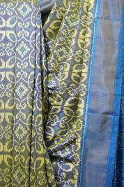 Dual Tone Blue Pochampalli Silk Ikat Saree - SRDTBPSIS269