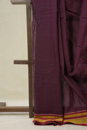 Pink Black Mixed Cotton Ilkal Saree - SRPBMCIS940