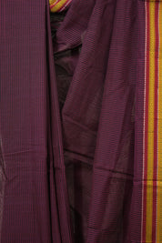 Pink Black Mixed Cotton Ilkal Saree - SRPBMCIS940