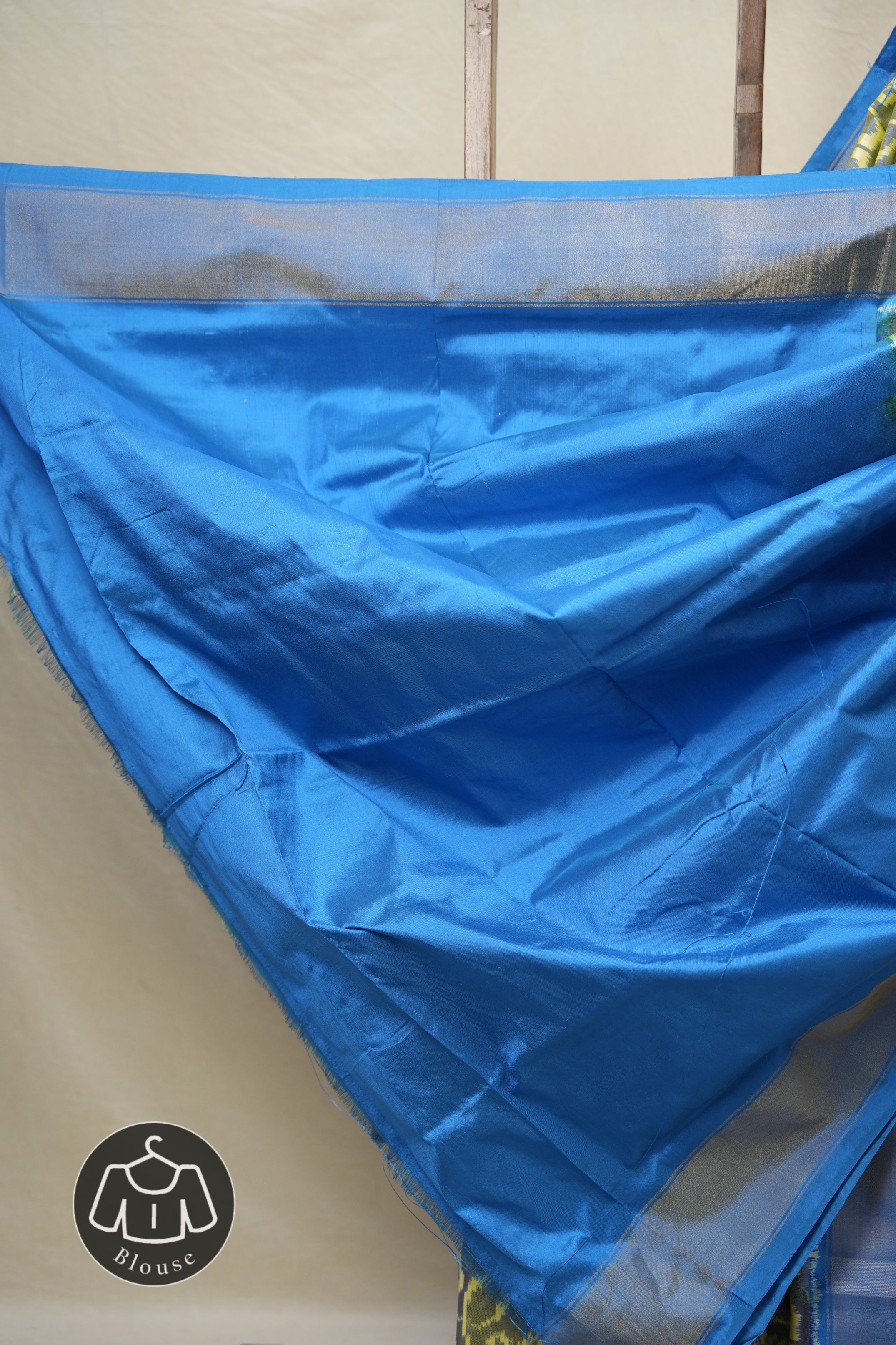 Dual Tone Blue Pochampalli Silk Ikat Saree - SRDTBPSIS269