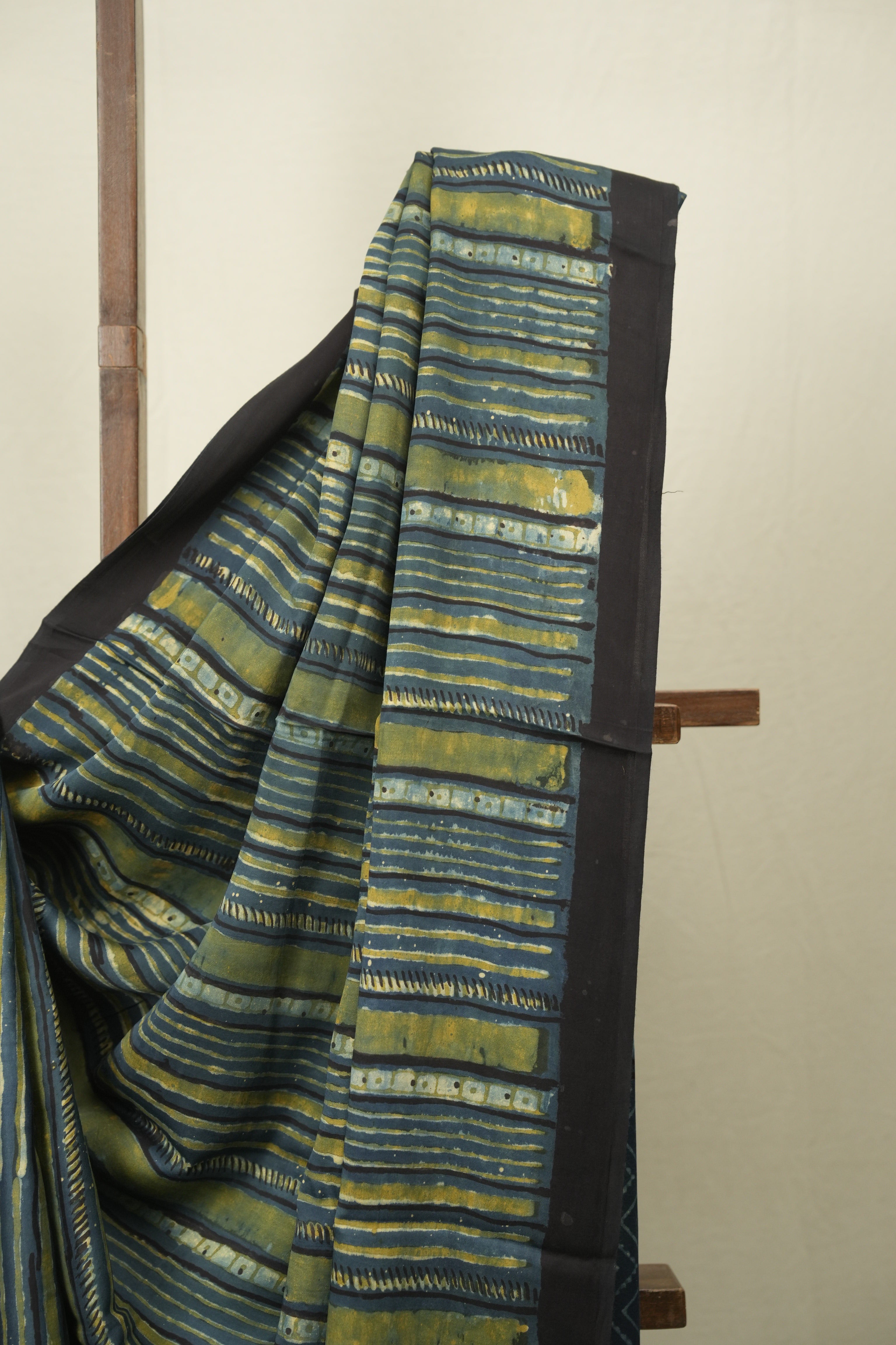 Olive Blue HBP Modal Silk Saree - SROBMSS658