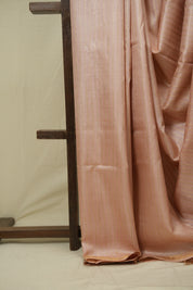 Peach Tussar Silk Saree - SRPTSS1886