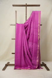Pink Tussar Silk Saree - SRPTSS1671