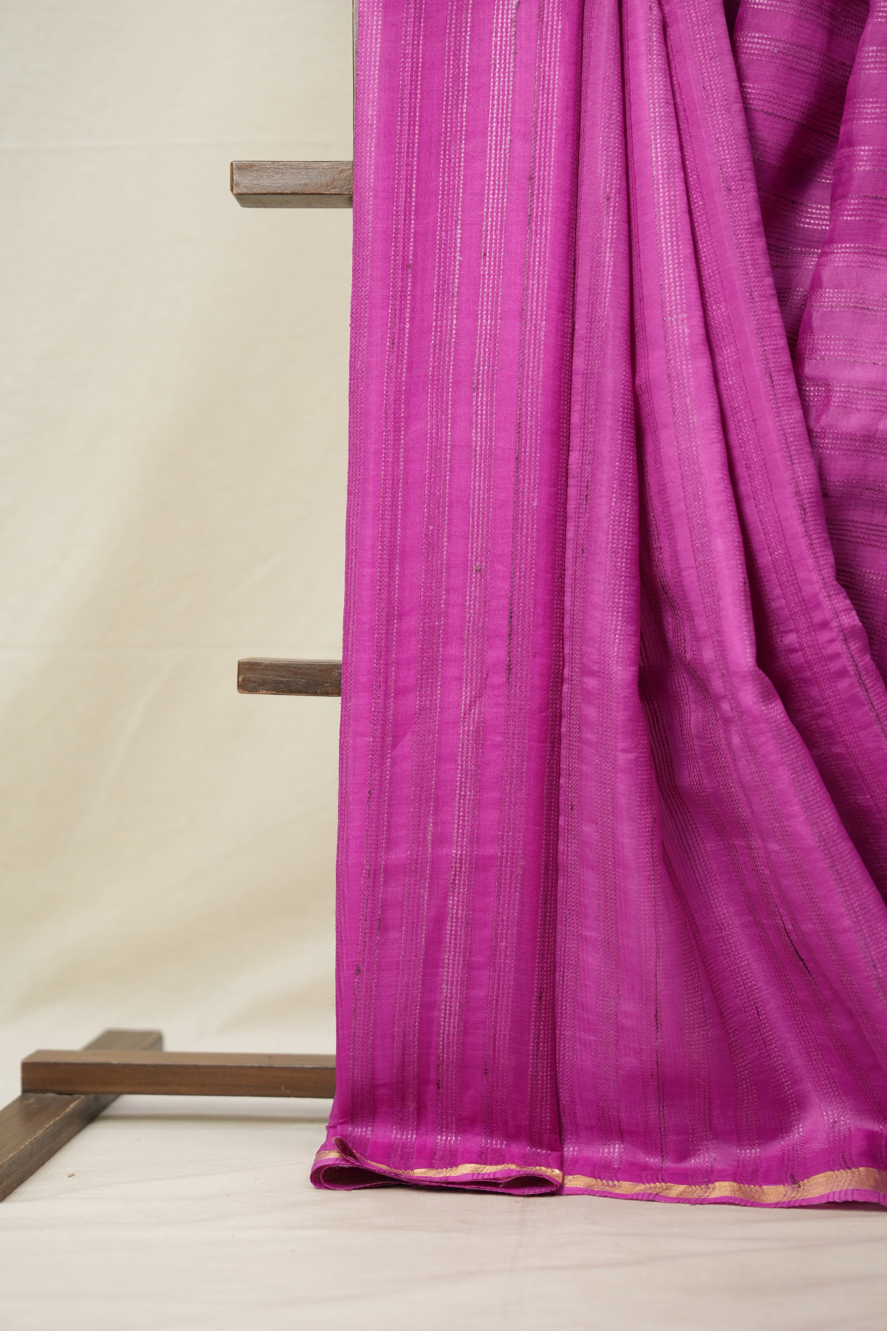 Pink Tussar Silk Saree - SRPTSS1671