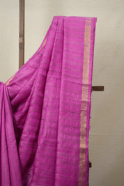 Pink Tussar Silk Saree - SRPTSS1671