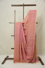 Pink Maheshwari Tissue Saree - SRPMTS736