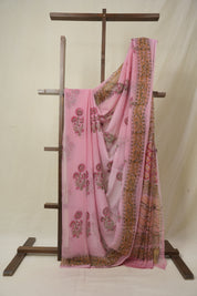 Pink HBP Chiffon Saree - SRPHCS38