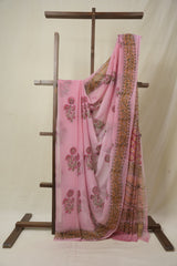 Pink HBP Chiffon Saree - SRPHCS38