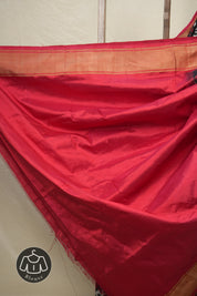 Red Grey Pochampalli Silk Ikat Saree - SRRGPSIS267