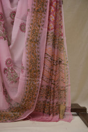 Pink HBP Chiffon Saree - SRPHCS38