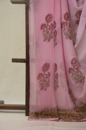 Pink HBP Chiffon Saree - SRPHCS38