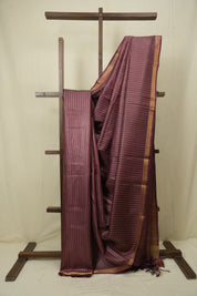 Onion Pink Tussar Silk Saree - SROPTSS1888