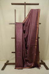 Onion Pink Tussar Silk Saree - SROPTSS1888