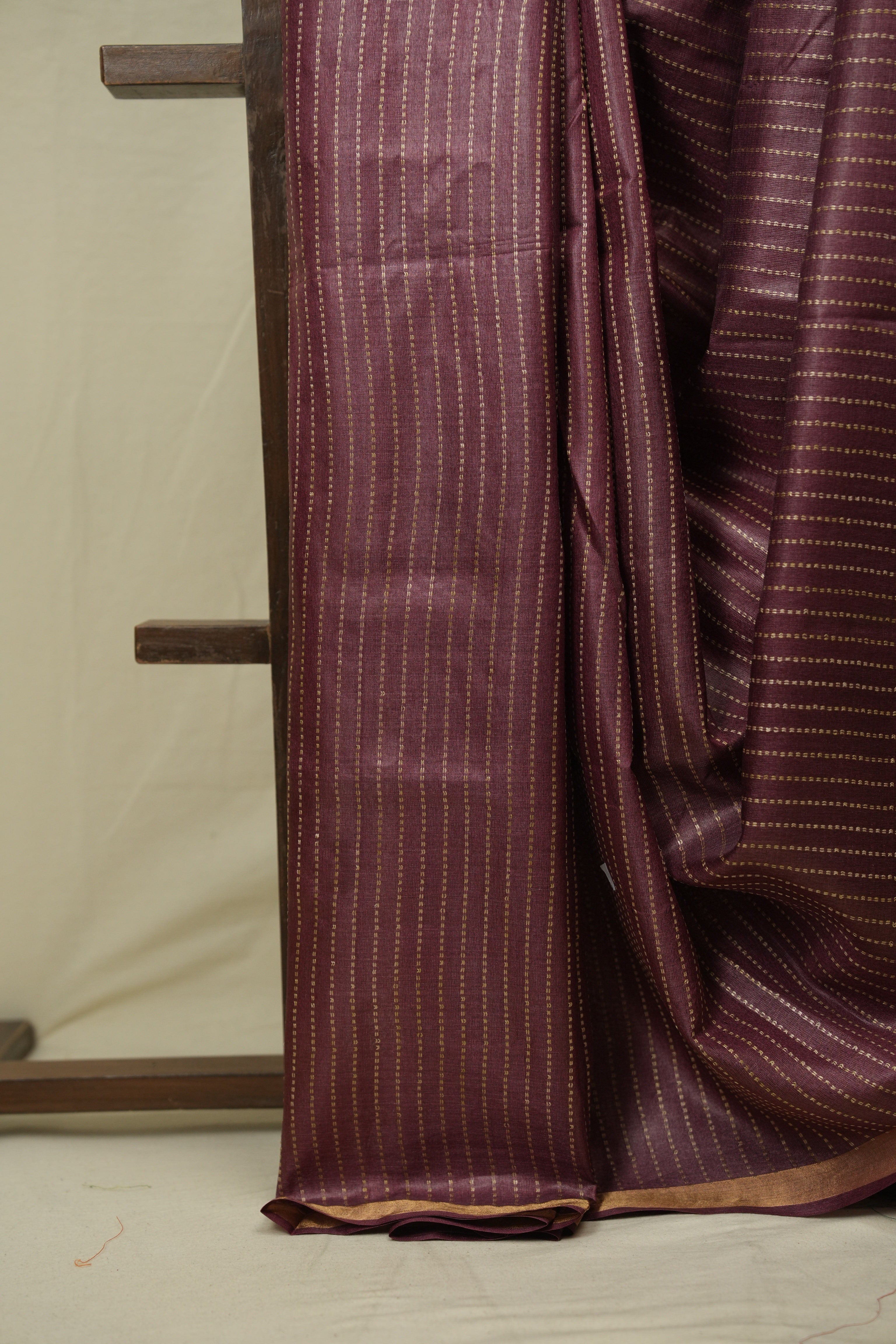 Onion Pink Tussar Silk Saree - SROPTSS1888