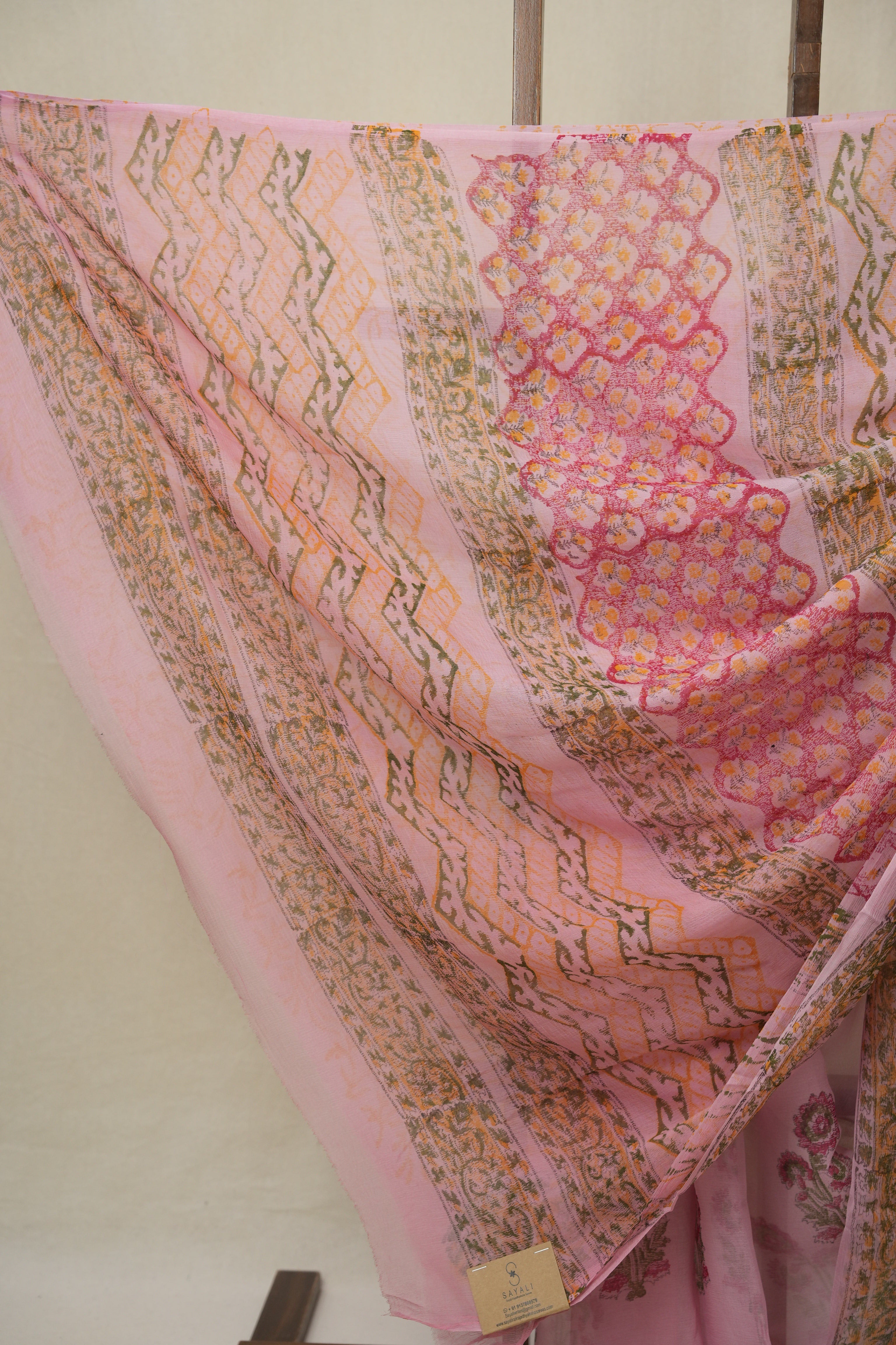 Pink HBP Chiffon Saree - SRPHCS38
