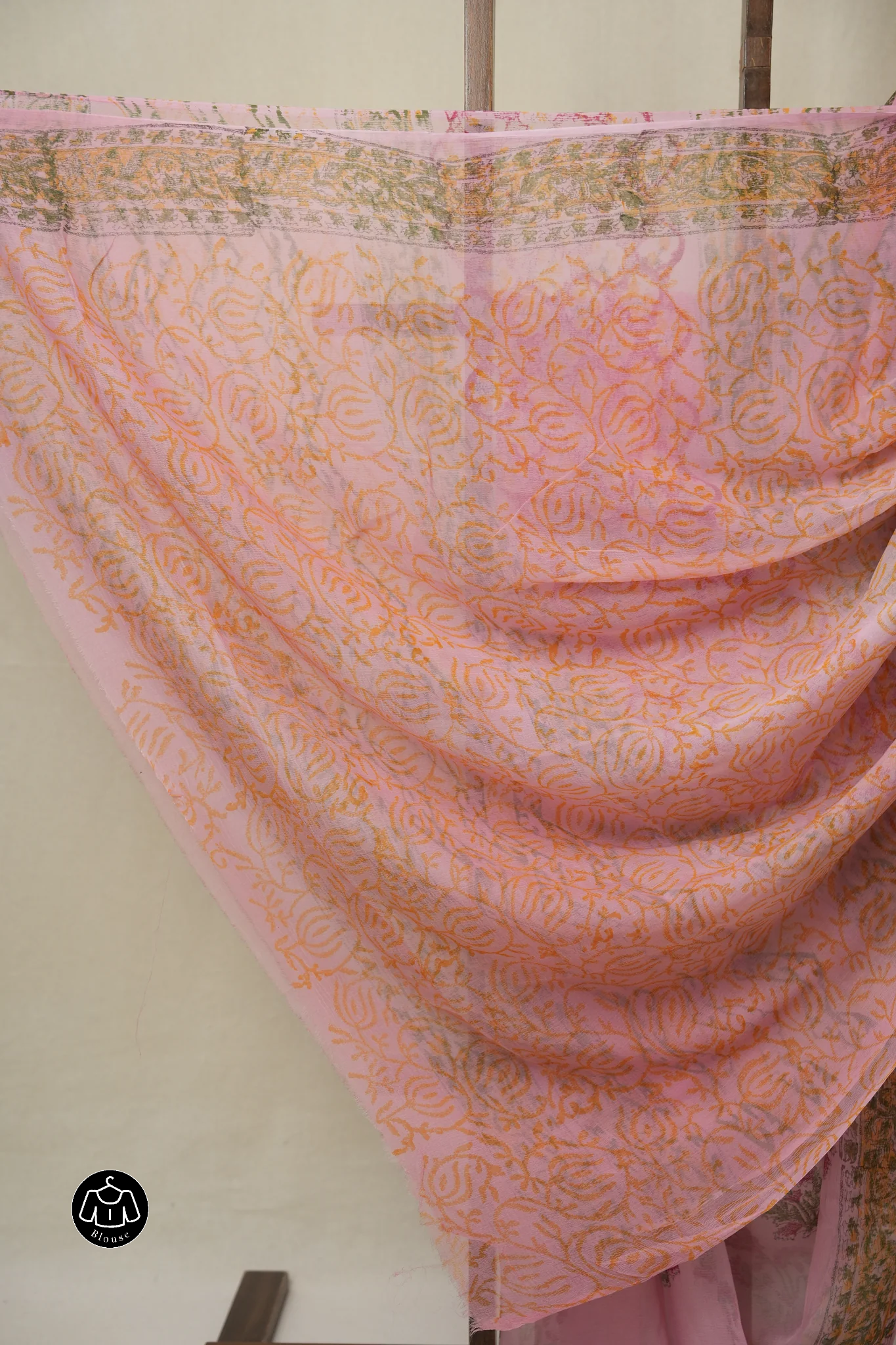 Pink HBP Chiffon Saree - SRPHCS38