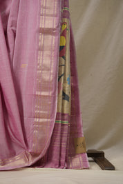 Pink Cotton Paithani Saree - SRPCPS623