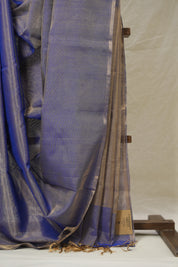 Purple Maheshwari Tissue Saree - SRPMTS735