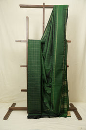 Dark Green Kanjivaram Silk Saree - SRDGKSS1082