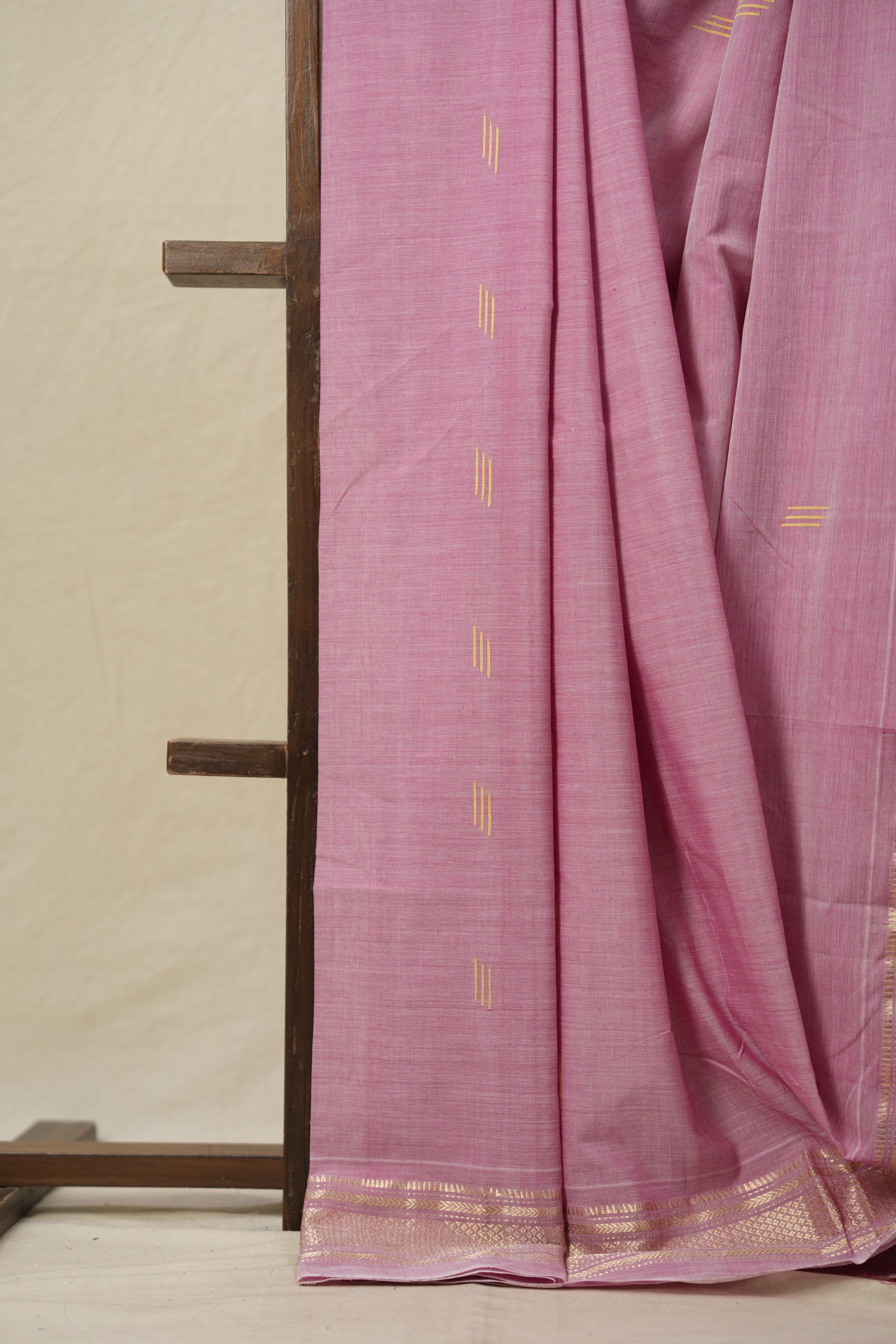 Pink Cotton Paithani Saree - SRPCPS623