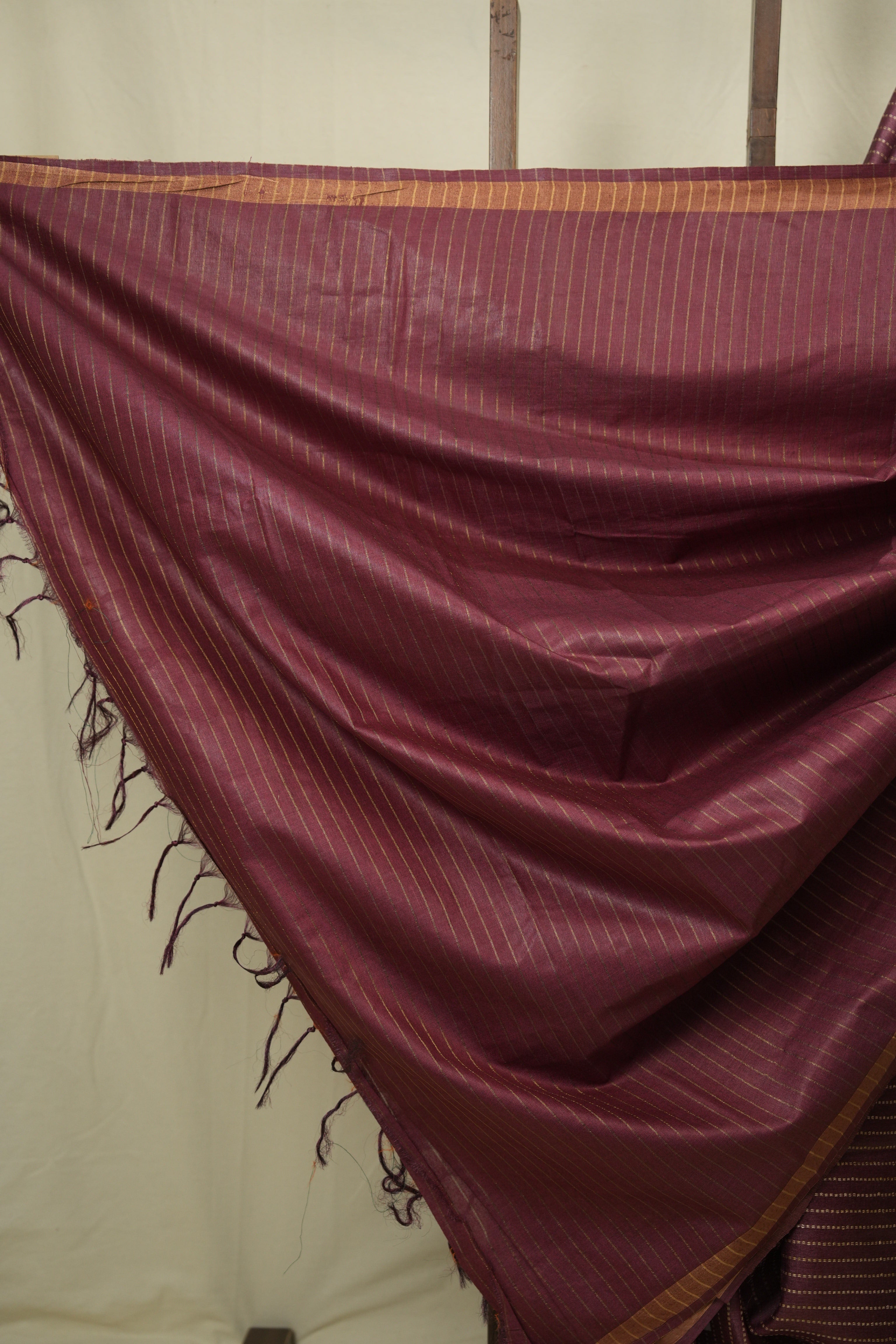 Onion Pink Tussar Silk Saree - SROPTSS1888