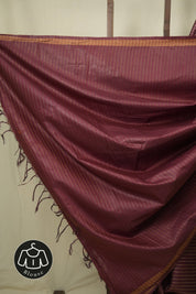 Onion Pink Tussar Silk Saree - SROPTSS1888