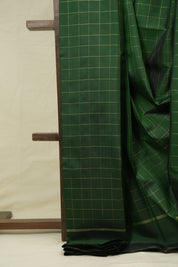 Dark Green Kanjivaram Silk Saree - SRDGKSS1082