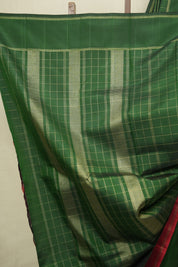Dark Green Kanjivaram Silk Saree - SRDGKSS1082
