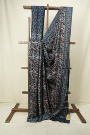 Blue HBP Modal Silk Saree - SRBSMS670