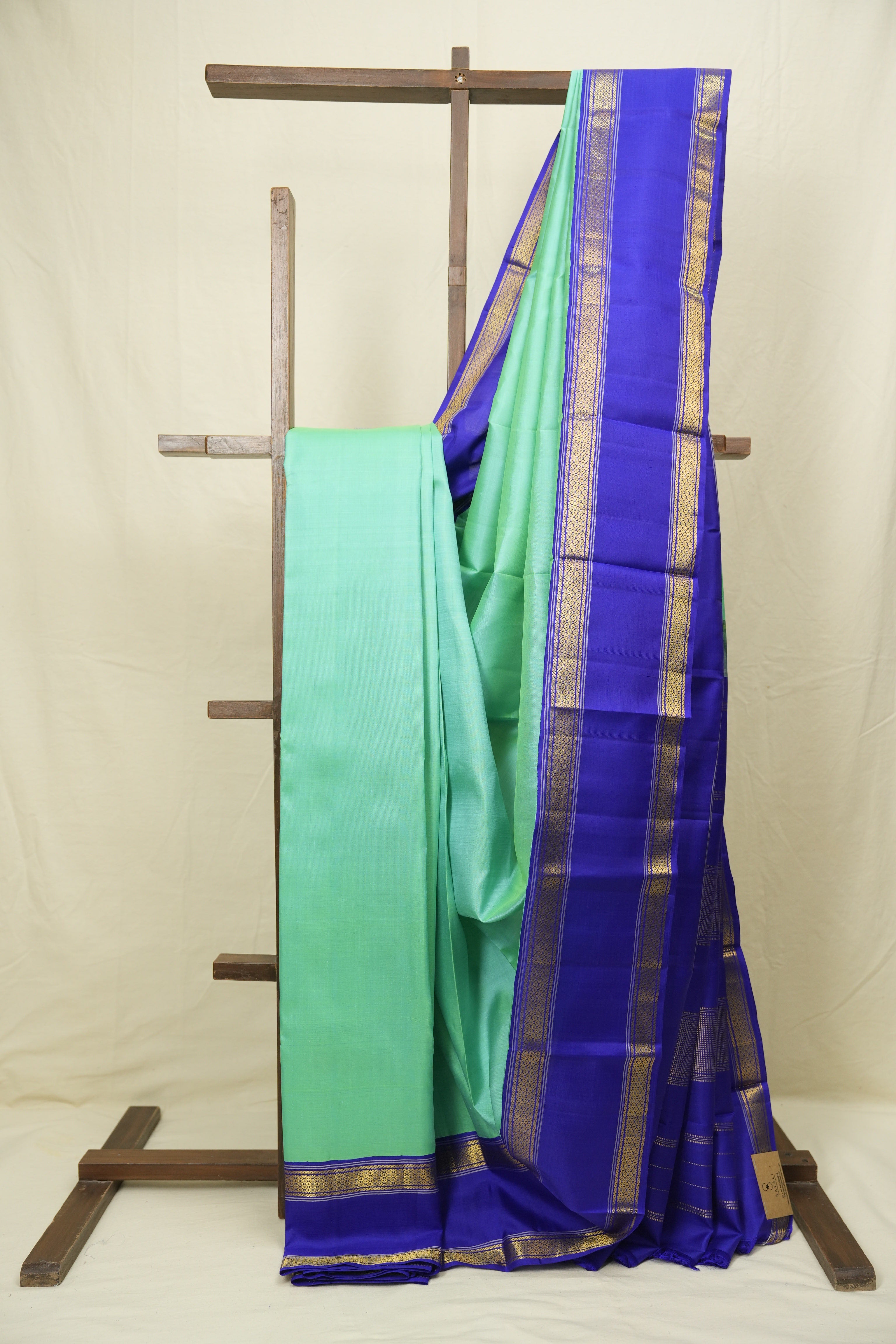 Sea Green Kanjivaram Silk Saree - SRSGKSS1080