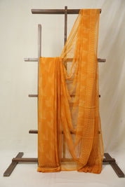 Orange HBP Chiffon Saree - SROHCS35